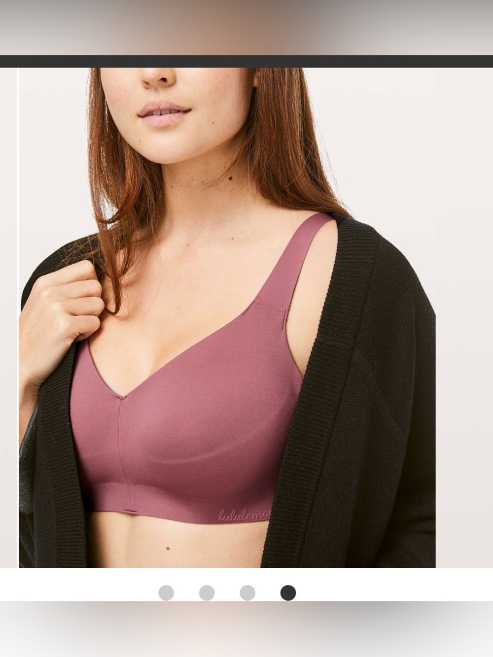 Lululemon Like Nothing Bra in Misty Merlot , size 34B